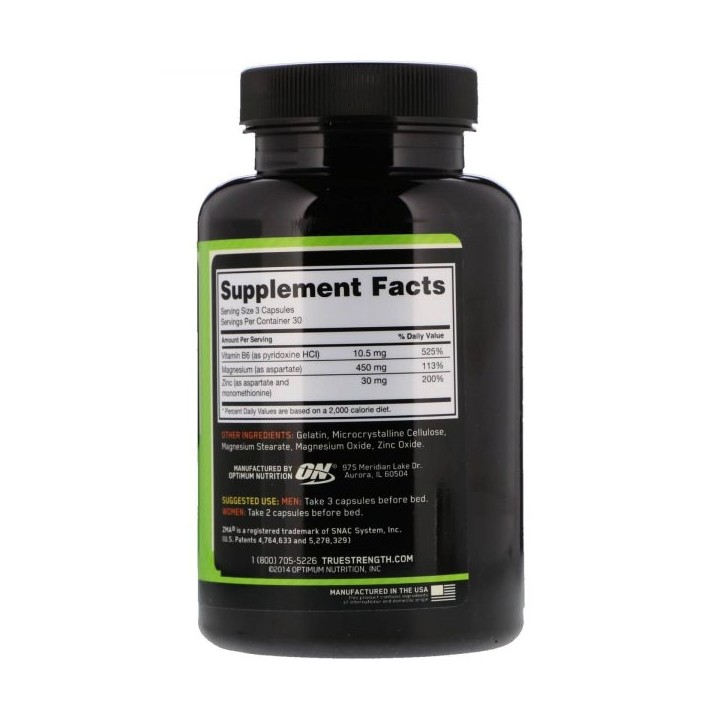 Optimum Nutrition ZMA Caps | ZMA Capsules | ProBuilder