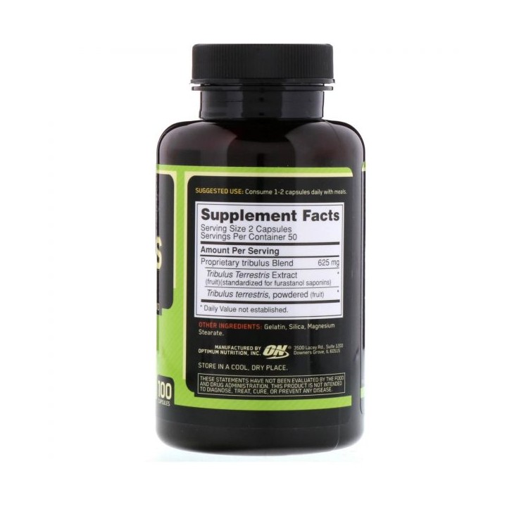 OPTIMUM NUTRITION TRIBULUS 625 CAPS