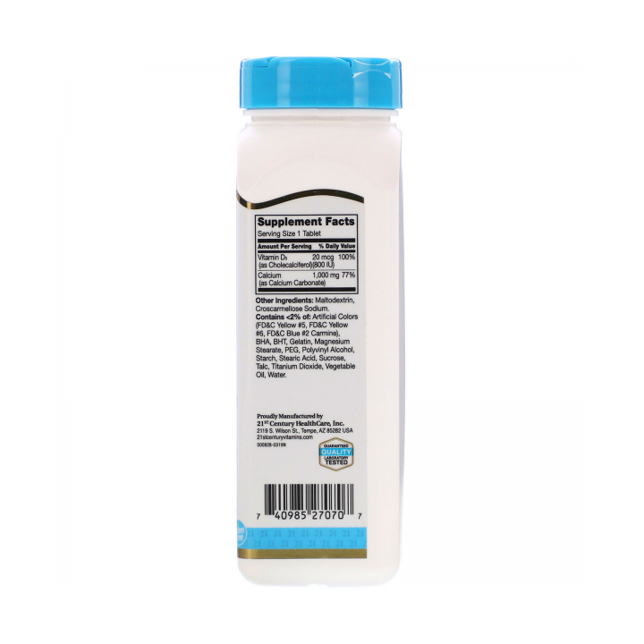 21st Centure Calcium Plus D3 | Calcium Supplements | ProBuilder