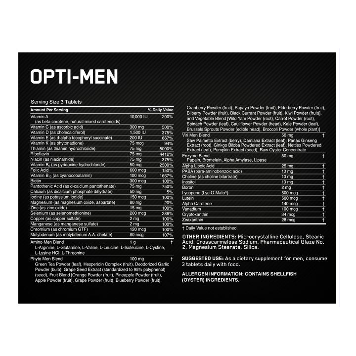OPTIMUM NUTRITION OPTI MEN
