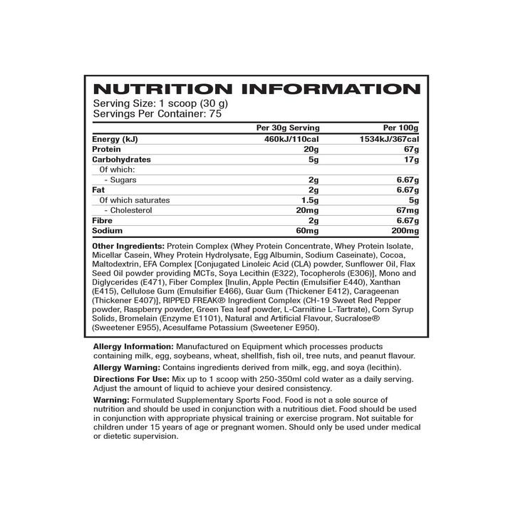 PHARMA FREAK RIPPED FREAK PROTEIN FORMULA