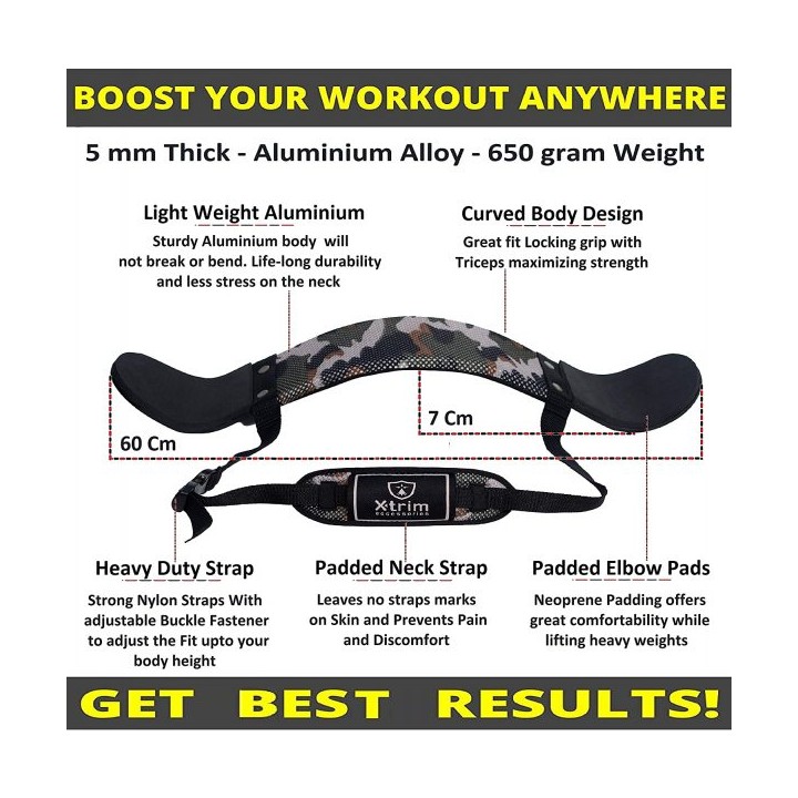 Xtrim Camo Arm Blaster/Curler & Occlusion Band Bundle