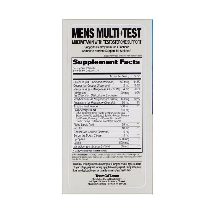 GAT MENS MULTI+TEST