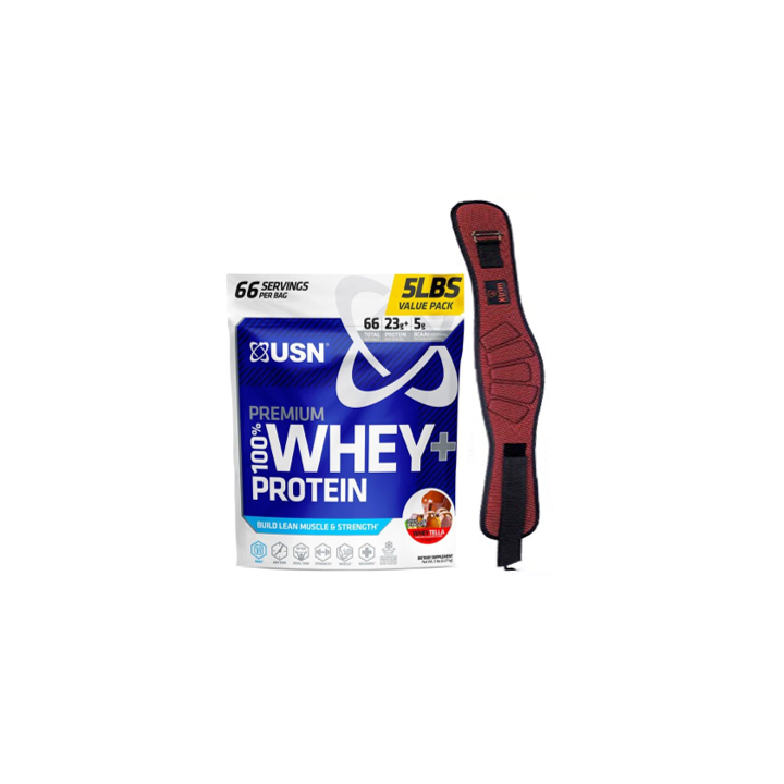 USN 100% Whey + Weight Belt | Discounted Price | ProBuilder
