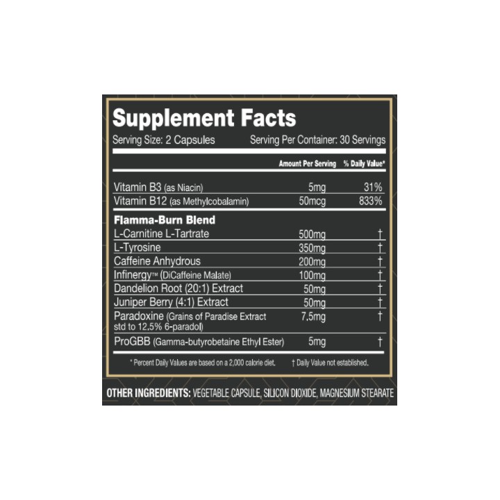 Gladiator sports Nutrition Flamma Burn | Discounted Price | ProBuilder