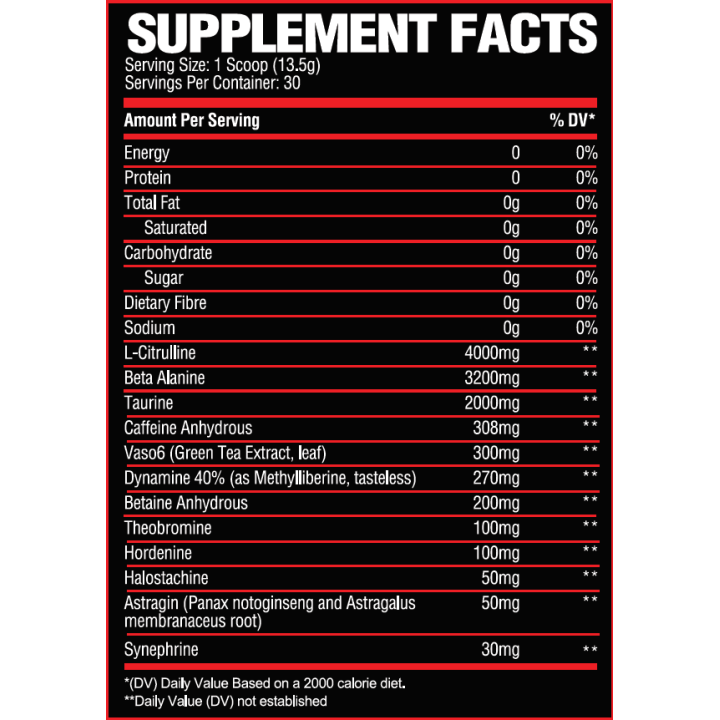 Sicario Preworkout
