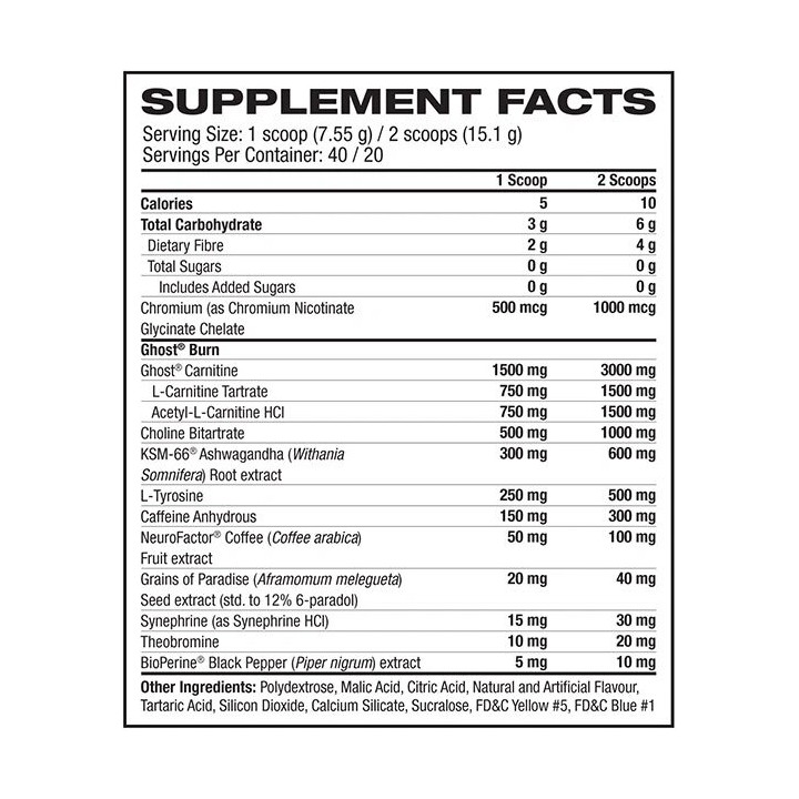 Ghost BURN - Non Stim | Ghost Pre Workout | ProBuilder