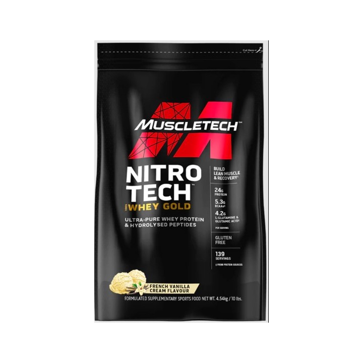 MuscleTech Nitro-Tech 100% Whey Gold | Nitro Tech Protein | ProBuilder