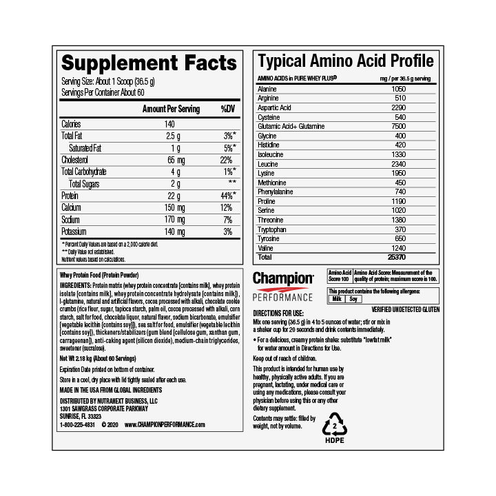 Champion Performance Pure Whey
