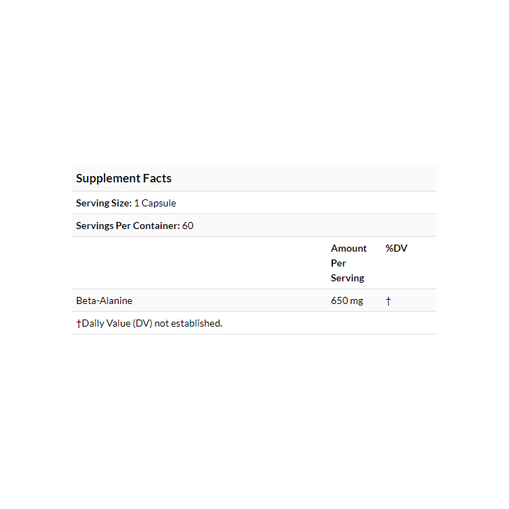 EVLution Nutrition, Beta Alanine, 60 Veggie Capsules | Probuilder