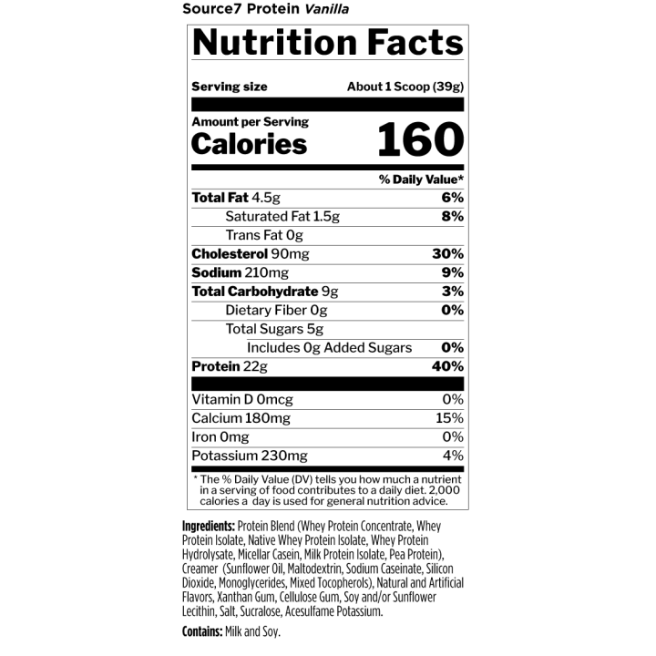 Buy Rule 1 Source7 Protein 5 lbs | ProBuilder NZ
