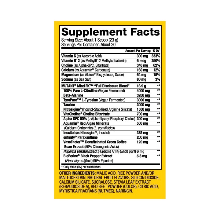 Mutant Mind FK Pre-Workout | Best Pre-Workout | ProBuilder