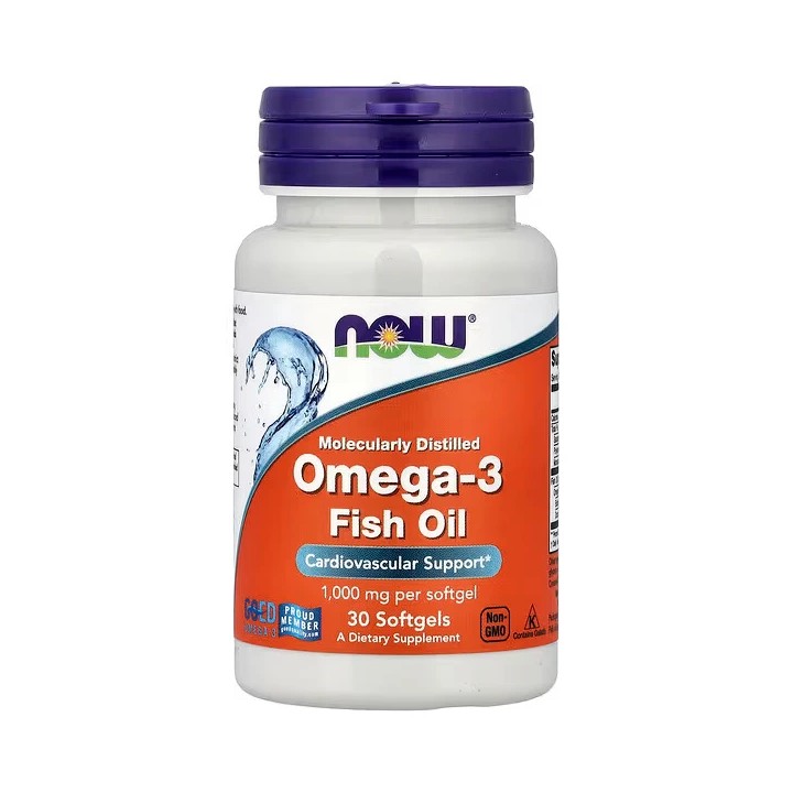 NOW Foods Omega-3 Fish Oil 1000mg 30 Softgels | ProBuilder