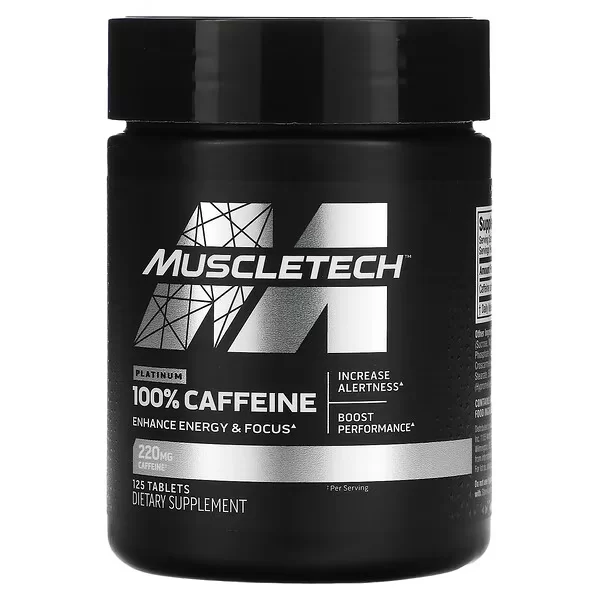 MUSCLETECH CAFFEINE CAPS -125 Caps