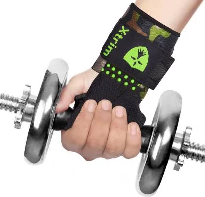 XTRIM Durafit Weightlifting Spotted Extra Grip Deadlift Wraps