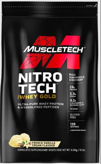 MuscleTech Nitro-Tech 100% Whey Gold 10lbs