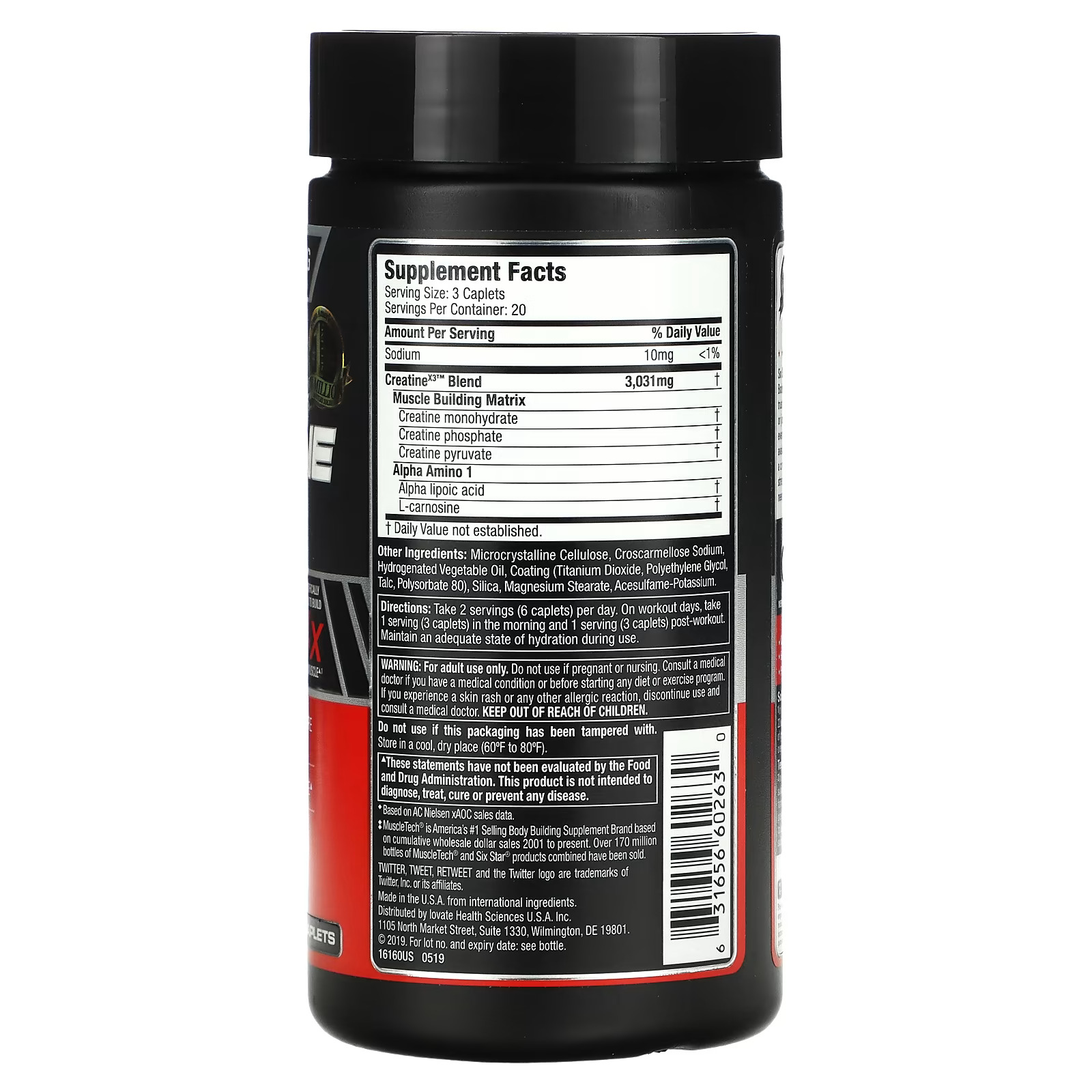 Creatine X3 Elite Series Side Effects Six Star Elite Series - Creatine X3 Caplets - Probuilder