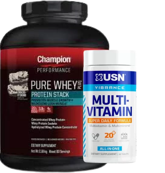 Combo Deal! : Champion Performance Whey and USN Multivitamin