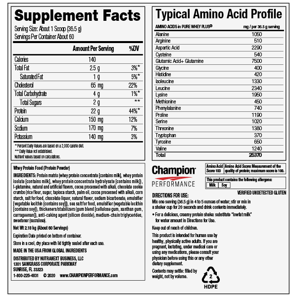 Champion Performance Pure Whey - Image 2