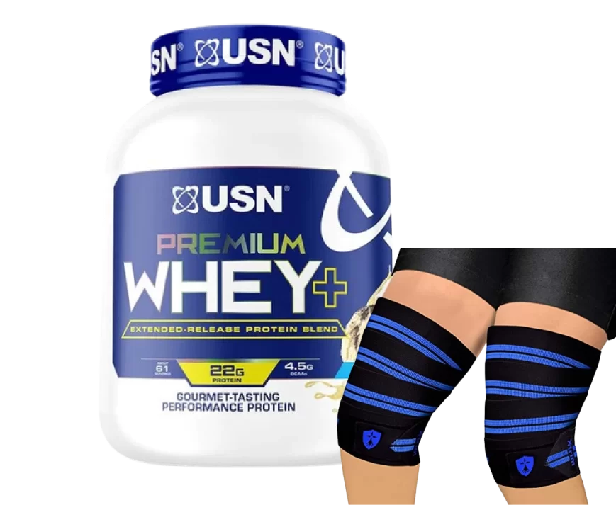 Gym Deal: USN Premium Whey & Knee Wrap