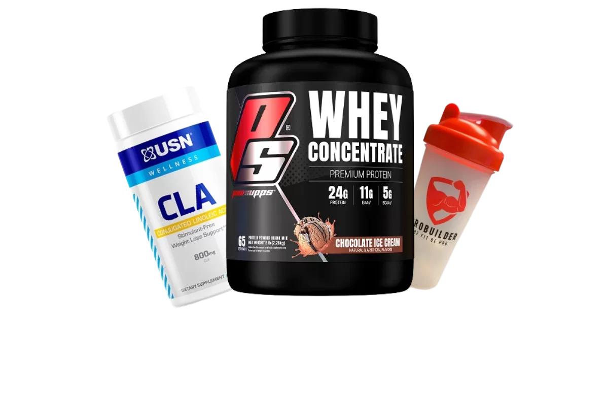 Weight Loss Combo Deal: Prosupps Whey Protein and CLA with Free Shaker