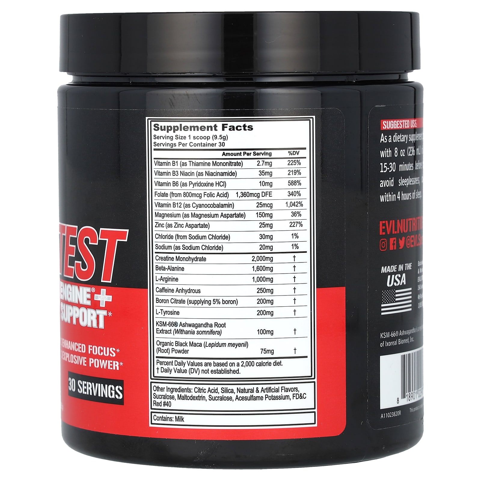 EVLution Nutrition ENGN Test Pre-Workout & Testosterone Support - Image 2