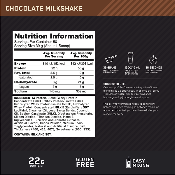 Optimum Nutrition Performance Whey Protein - Image 2