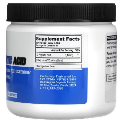 EVLution Nutrition, D-Aspartic Acid - Image 2