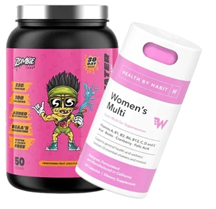 Women’s Wellness Pack – Zombie Protein Water + Multivitamins by Health by Habit
