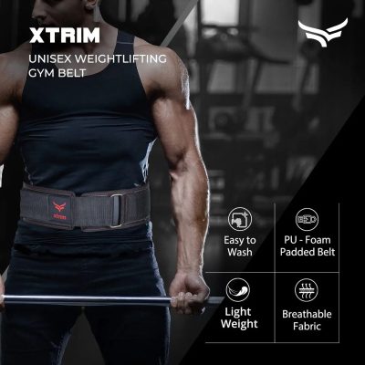 Xtrim Sports Weightlifting belt 4 inch - Image 2