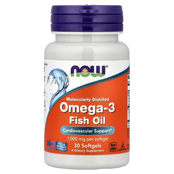 NOW Foods Omega-3 Fish Oil- 30 Softgels