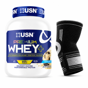 USN Premium Whey+ & High-Quality Elbow Support Sleeve Combo