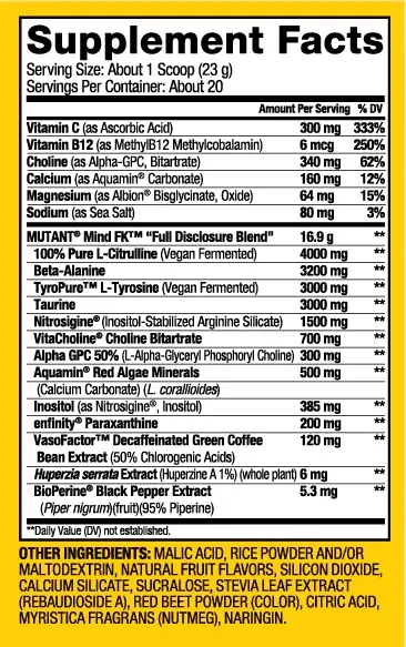 Mutant PRO Protein & Mind FK Pre-Workout Value Pack - Image 5