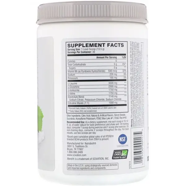 Ryse Loaded Pre-Workout + Scivation XTEND BCAA Performance Stack - Image 8