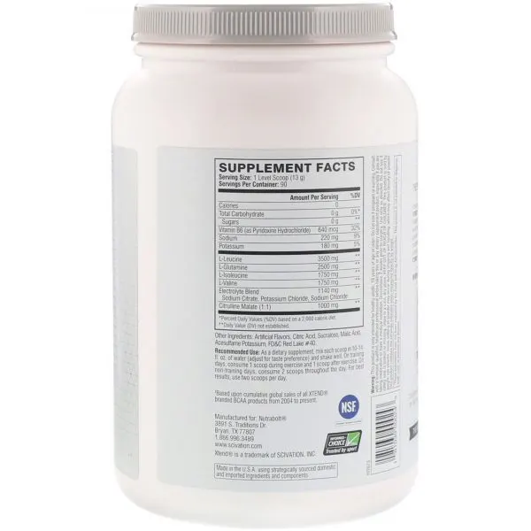 Ryse Loaded Pre-Workout + Scivation XTEND BCAA Performance Stack - Image 6